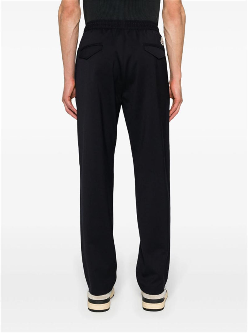 LOGO-EMBROIDERED TAPERED TROUSERS