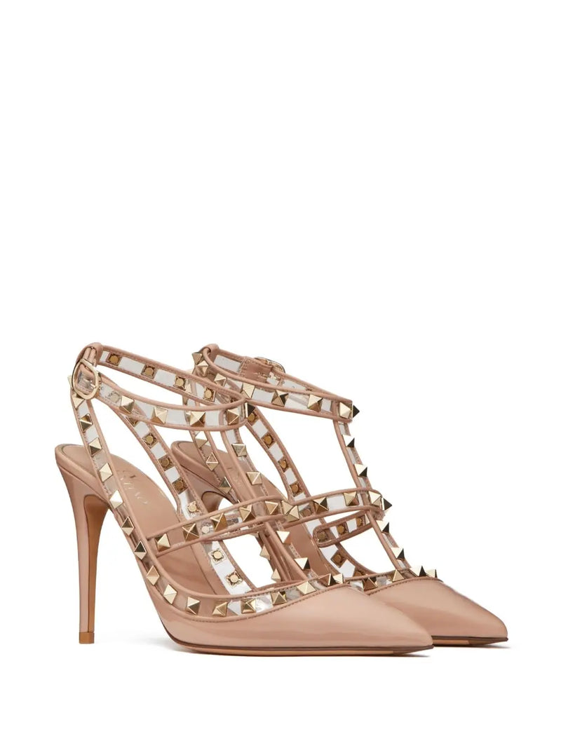 ROCKSTUD ANKLE-STRAP PUMPS