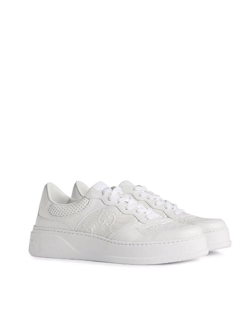 GG EMBOSSED LOW-TOP SNEAKERS