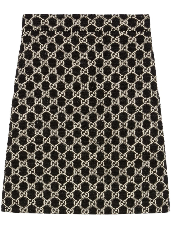 DOUBLE G A-LINE TWEED SKIRT