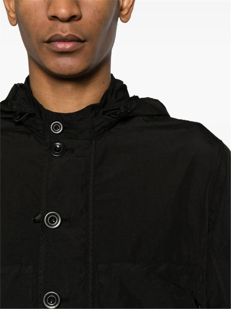GOGGLES-DETAIL HOODED JACKET