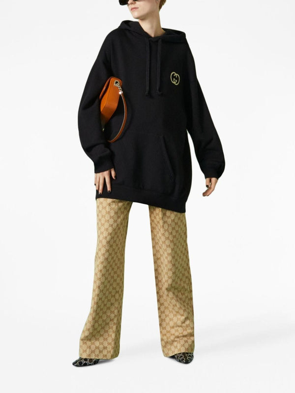 INTERLOCKING G-PATCH DRAWSTRING HOODIE
