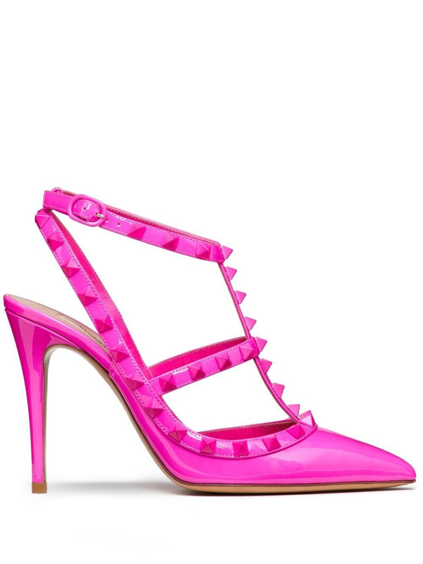 ROCKSTUD 100MM ANKLE-STRAP PUMPS