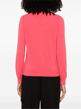 LOGO-EMBROIDERED CASHMERE CARDIGAN