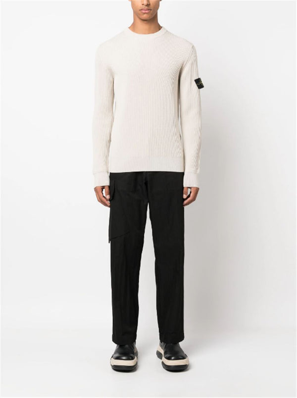 LOGO-PATCH KNIT JUMPER