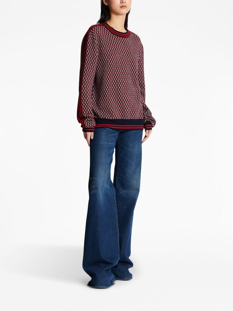 MONOGRAM CHECK-PATTERN JUMPER