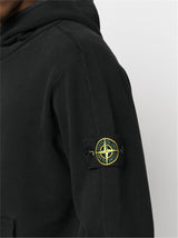 COMPASS-APPLIQUÉ COTTON HOODIE