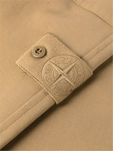 COMPASS-PATCH STRAIGHT-CUT PANTS