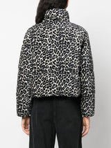 CHEETAH-PRINT PADDED PUFFER JACKET