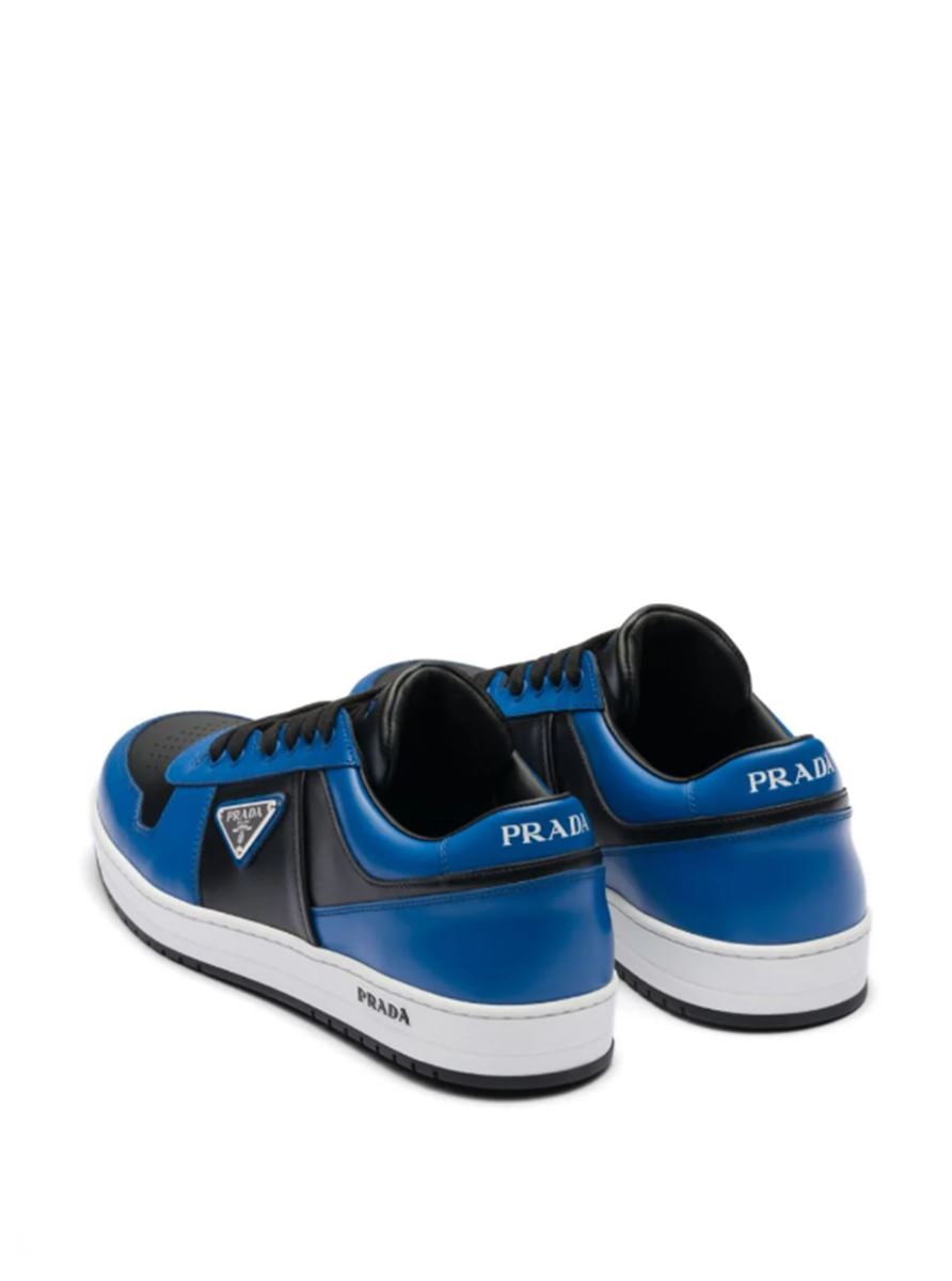 DOWNTOWN TRIANGLE-LOGO SNEAKERS PRADA