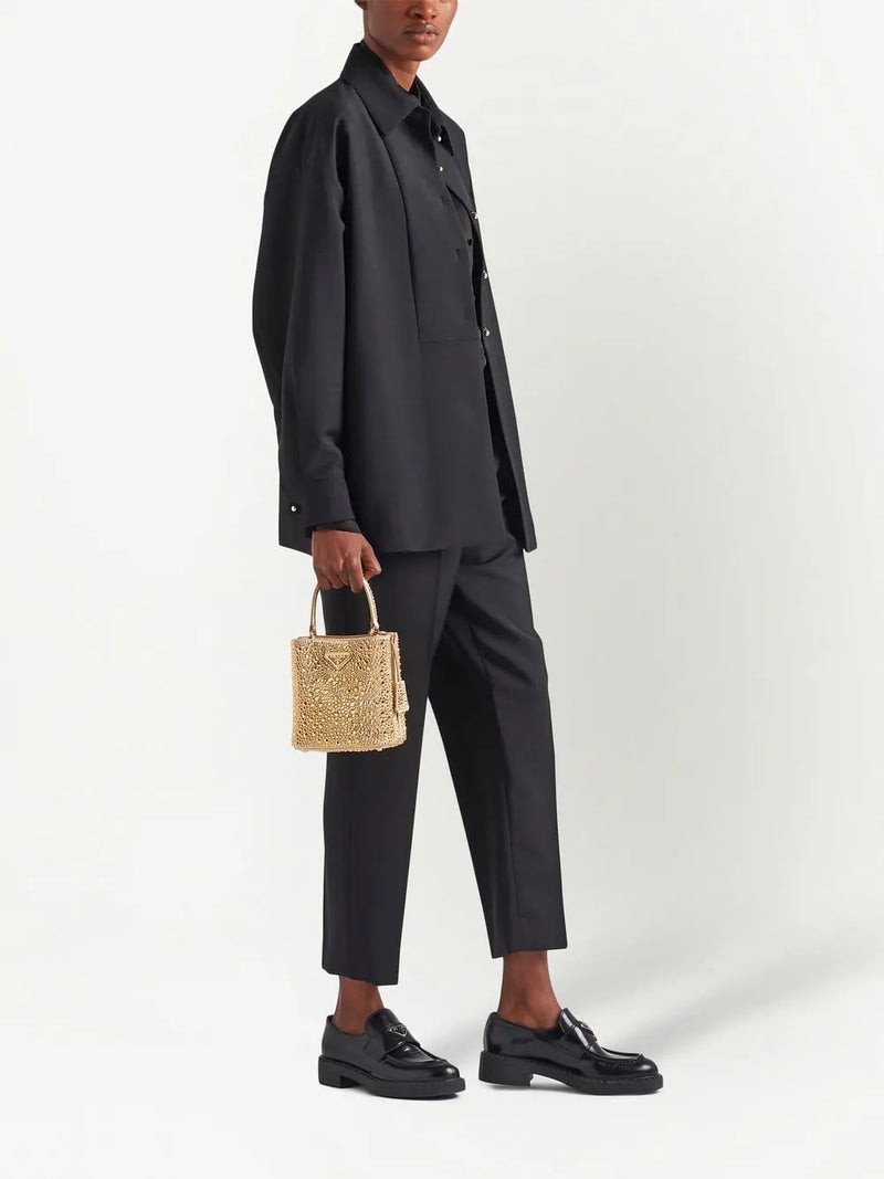 LOGO-PRINT STRAIGHT-LEG TROUSERS