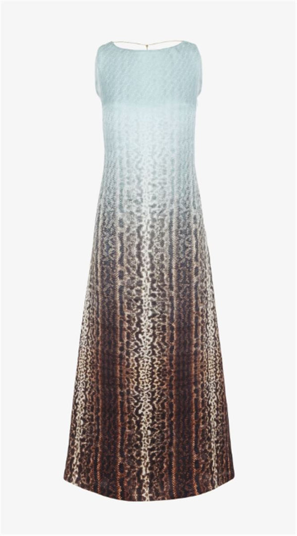 Fendi multicolor fabric dress outlet