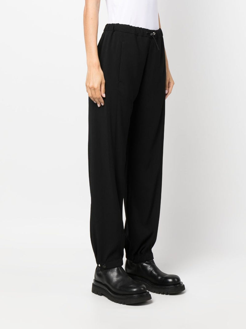 DRAWSTRING-WAIST SLIM-FIT TROUSERS