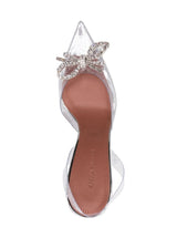 ROSIE 95MM GLITTER TRANSPARENT PUMPS