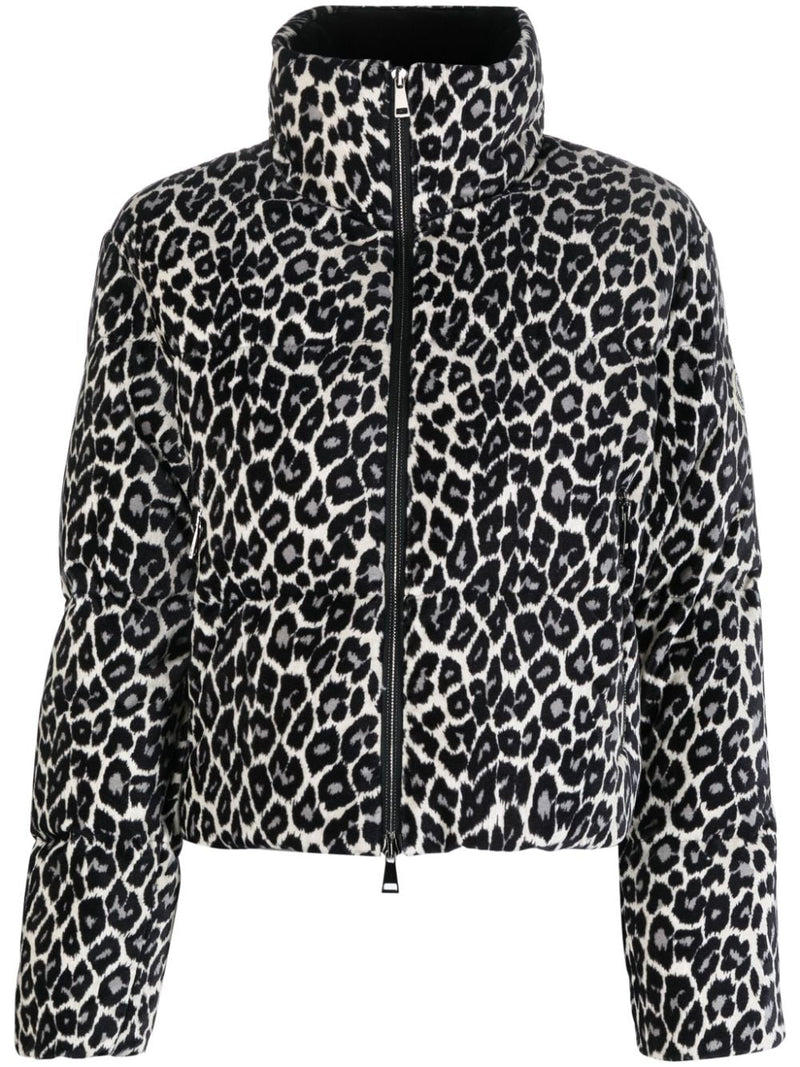 CHEETAH-PRINT PADDED PUFFER JACKET