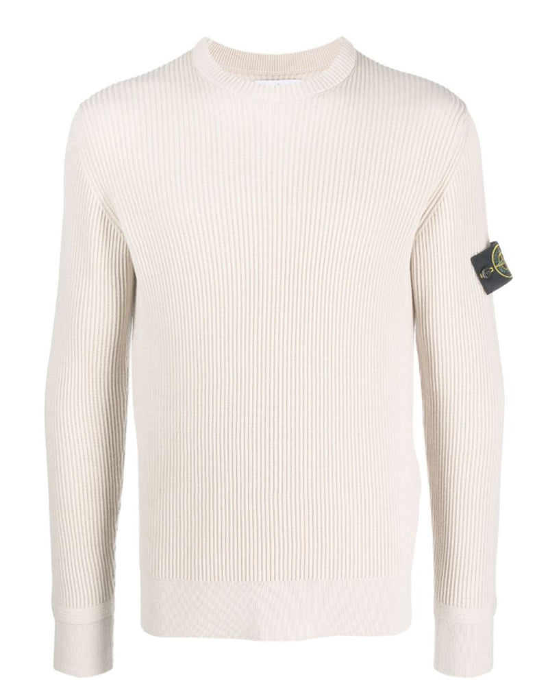 LOGO-PATCH KNIT JUMPER