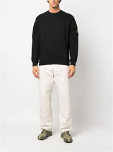 COMPASS-PATCH CREW-NECK SWEATSHIRT