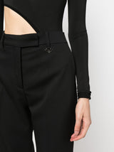 VIRGIN-WOOL CROPPED TROUSERS