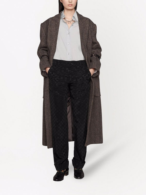 GG-CANVAS TAILORED RELAXED TROUSERS