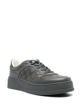 INTERLOCKING G LEATHER SNEAKERS