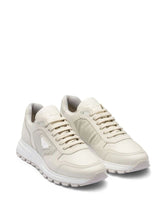 LOGO-PLAQUE HIGH-TOP LEATHER SNEAKERS
