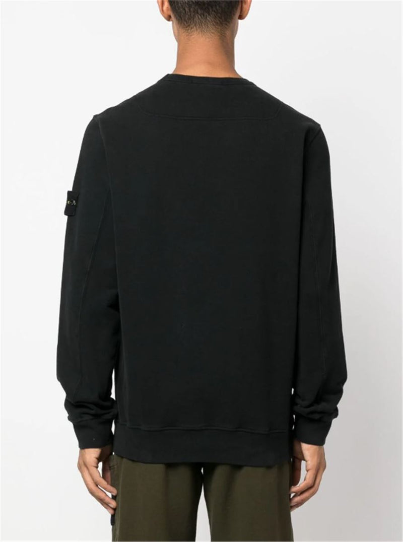 COMPASS-PATCH COTTON SWEATSHIRT