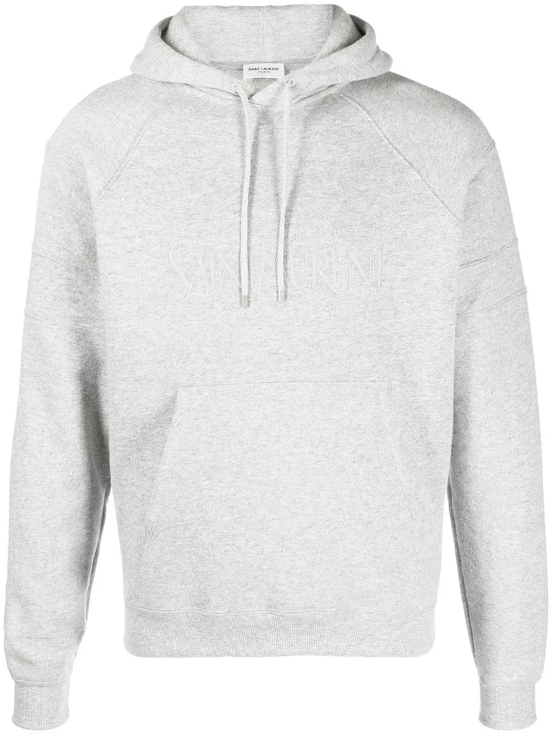 EMBROIDERED-LOGO COTTON HOODIE