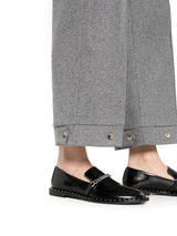STRAIGHT-LEG WOOL CARGO TROUSERS
