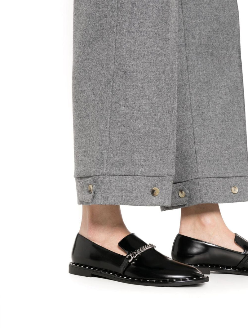 STRAIGHT-LEG WOOL CARGO TROUSERS