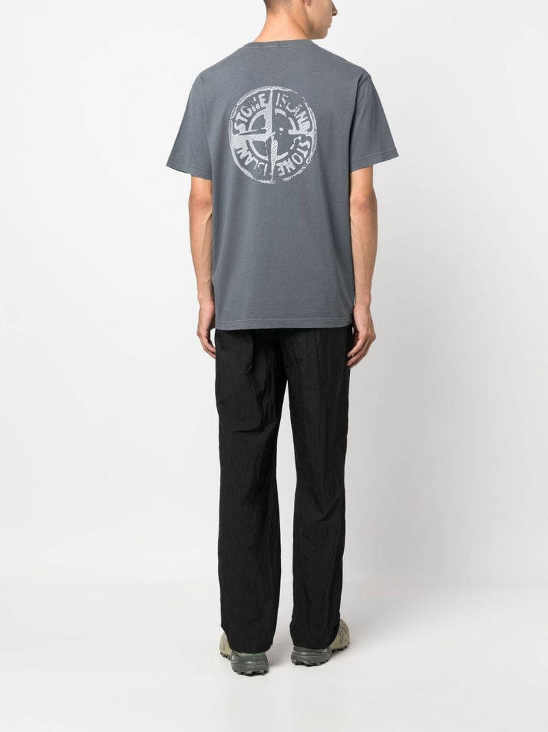 COMPASS LOGO-EMBROIDERED T-SHIRT