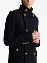 DOUBLE-BREASTED WOOL PEACOAT