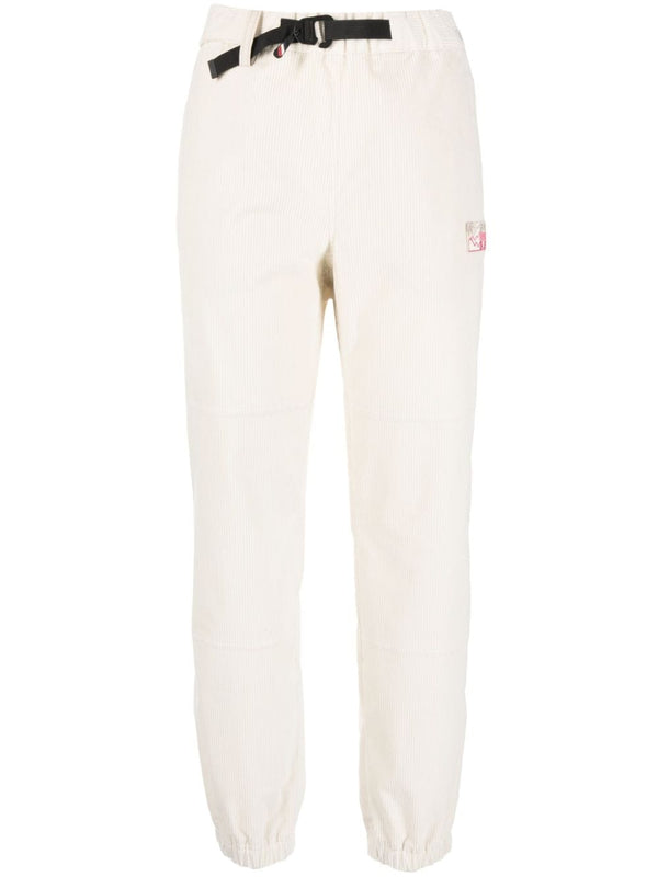 LOGO-PATCH BELTED TRACK PANTS