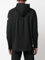 LOGO-PATCH HOODED JACKET