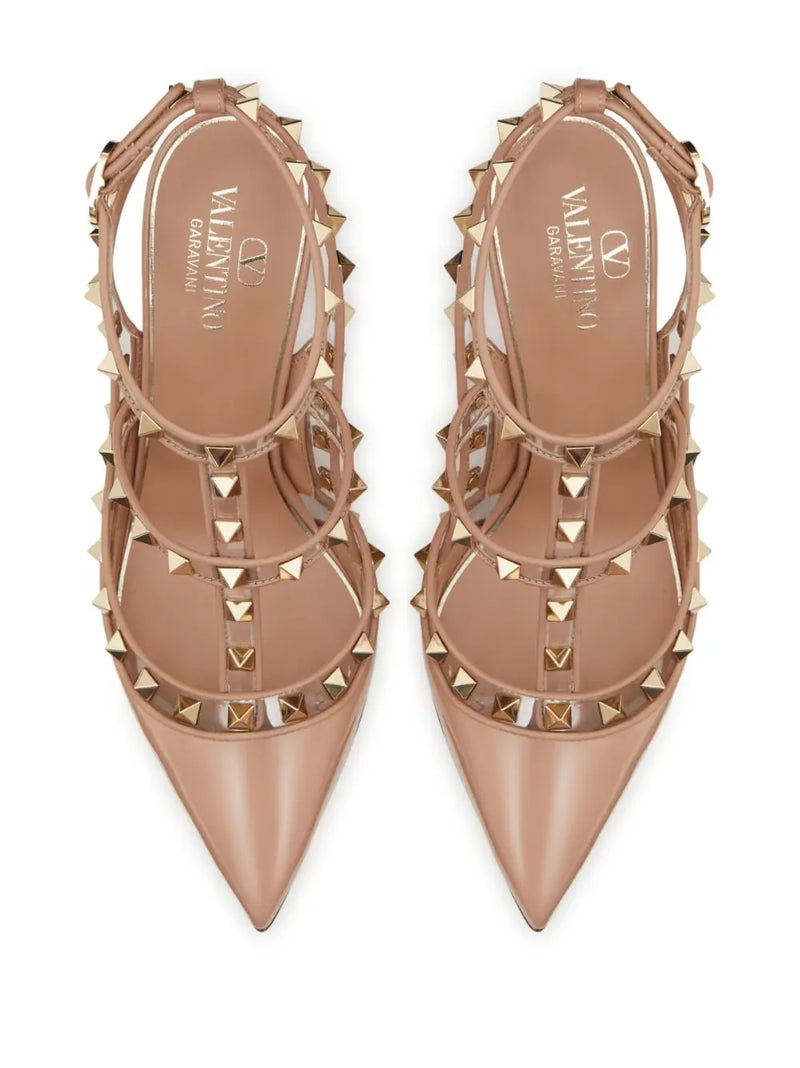 ROCKSTUD ANKLE-STRAP PUMPS