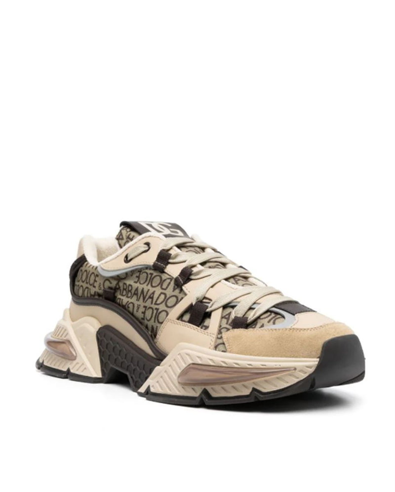 NYLON AIRMASTER PANELLED LOW-TOP SNEAKERS