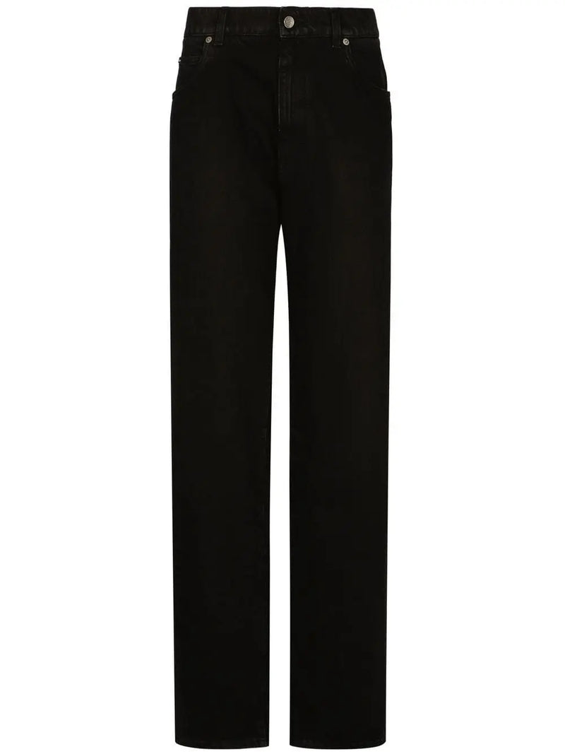 KIM DOLCE&AMP;GABBANA HIGH-RISE DROP-CROTCH BOYFRIEND JEANS