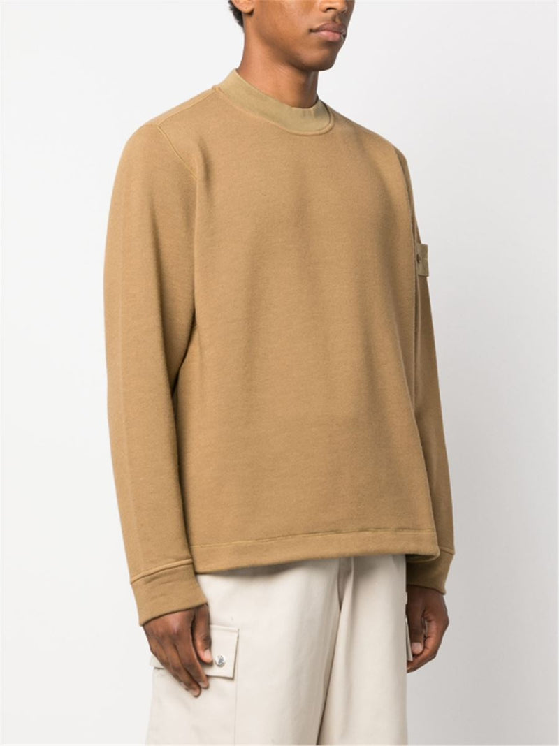 SIGNATURE COMPASS-MOTIF JERSEY SWEATSHIRT