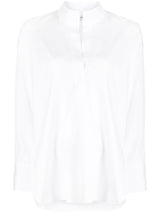 COTTON V-NECK BLOUSE