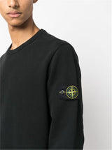 COMPASS-PATCH COTTON SWEATSHIRT