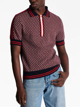 MONOGRAM WOOL POLO SHIRT