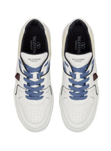 ONE STUD LEATHER SNEAKERS