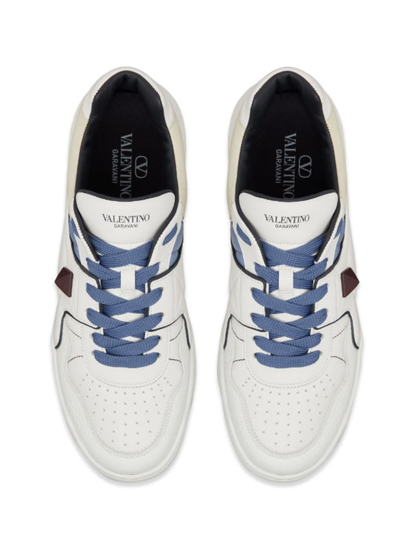 ONE STUD LEATHER SNEAKERS