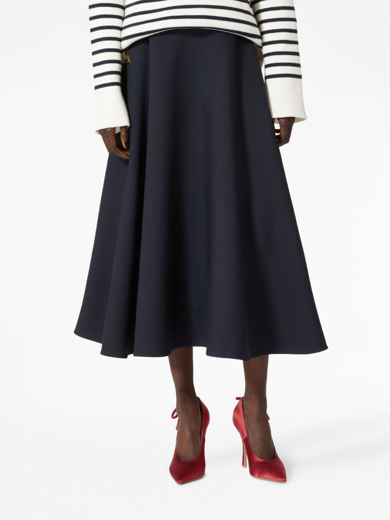 CREPE COUTURE MIDI SKIRT