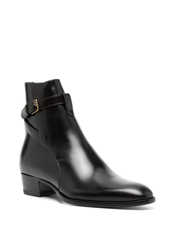 WYATT LEATHER ANKLE BOOTS