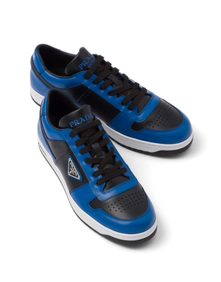 DOWNTOWN TRIANGLE-LOGO SNEAKERS PRADA