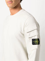 COMPASS-PATCH CREW-NECK SWEATSHIRT