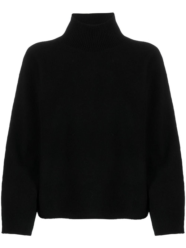 FUNNEL-NECK KNITTED JUMPER