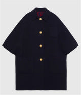 REVERSIBLE WOOL SILK COAT