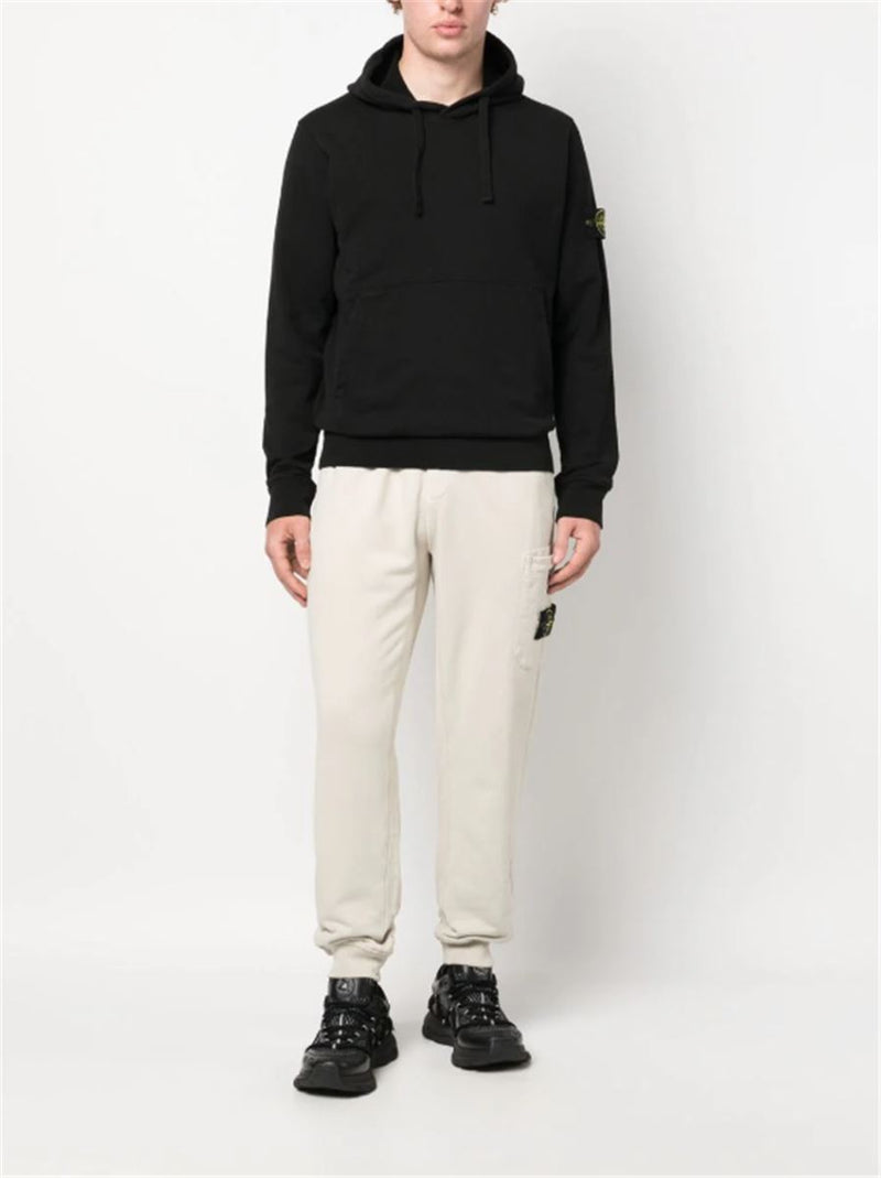 COMPASS PATCH COTTON TRACK PANTS
