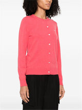 LOGO-EMBROIDERED CASHMERE CARDIGAN